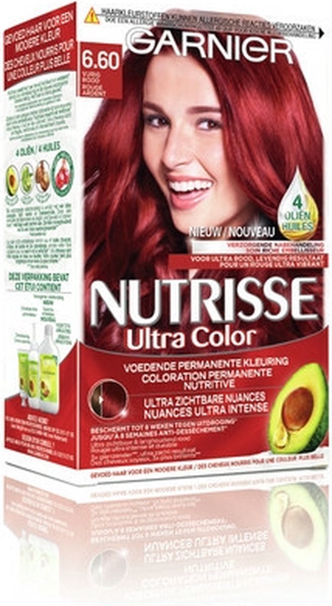 Garnier Nutrisse Ultra Color 6.60 Vurig - Rood