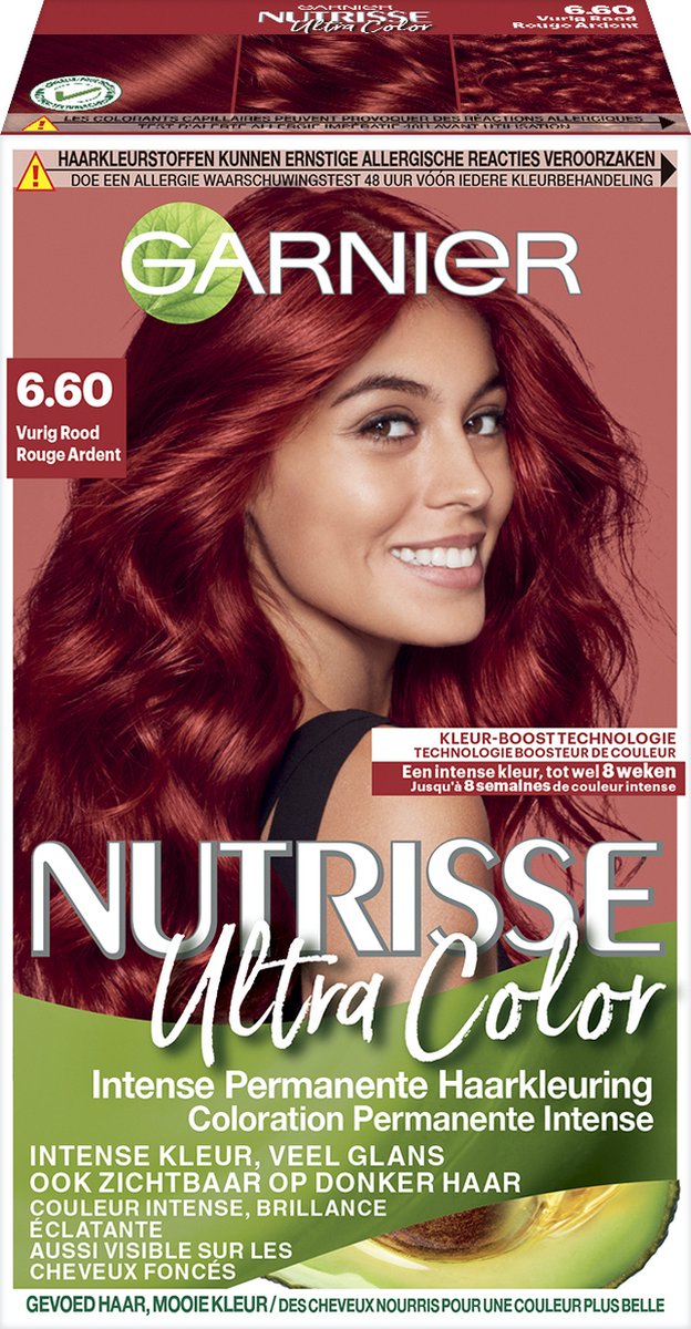 Garnier Nutrisse Ultra Color 6.60 Vurig - Rood