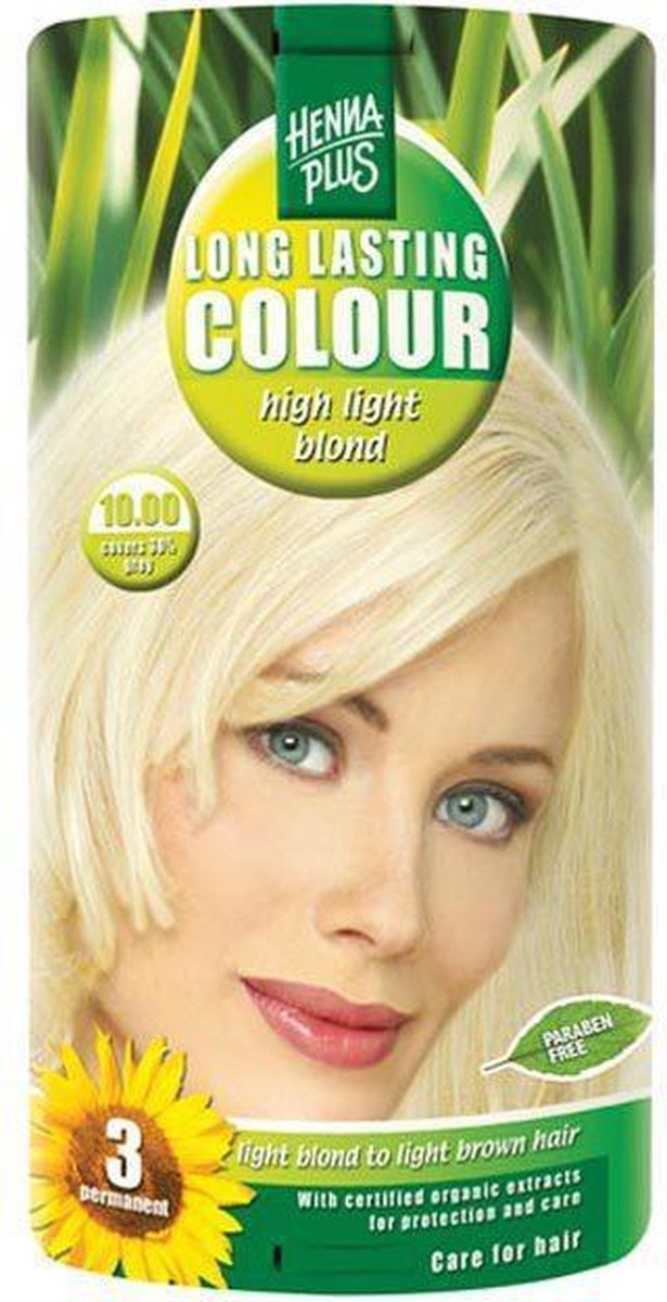 Hennaplus Long Lasting Colour 10.00 High Light Blond 100ml
