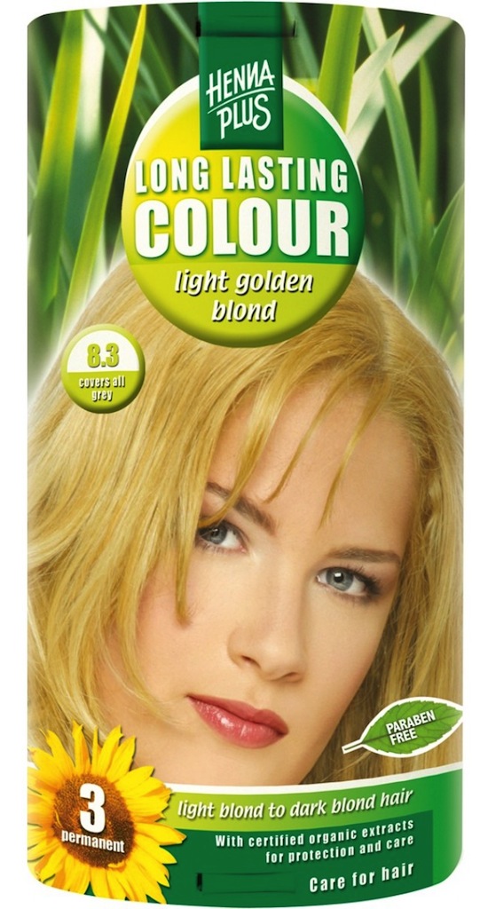 Hennaplus Long Lasting Colour 8.3 Light Golden Blond 100ml