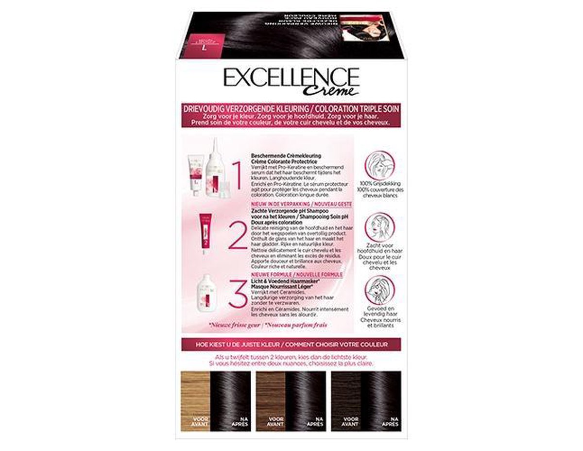 L'Oreal Paris L'Oréal Paris Excellence 1 - Zwart