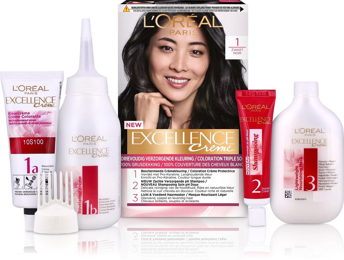 L'Oreal Paris L'Oréal Paris Excellence 1 - Zwart