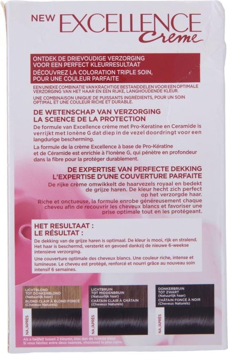 L'Oreal Paris L'Oréal Paris Excellence 1 - Zwart