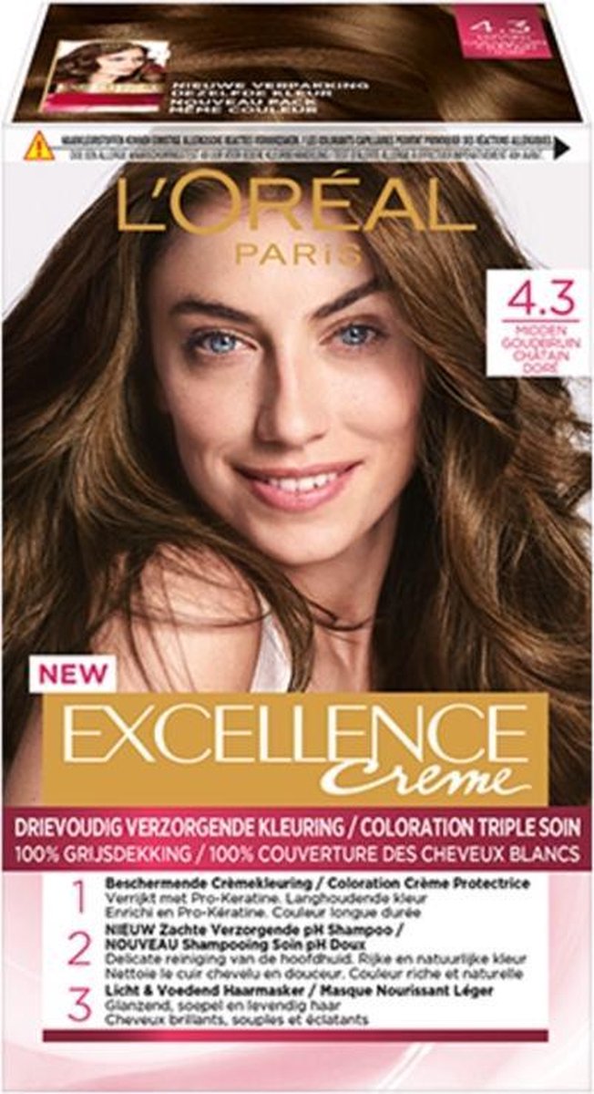 L'Oreal Paris L&apos;Oréal Paris Excellence 4.3 Midden - Bruin