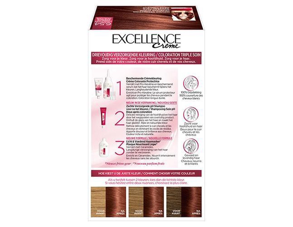 L'Oreal Paris L'Oréal Paris Excellence 6.54 Donker Mahonie Koperblond