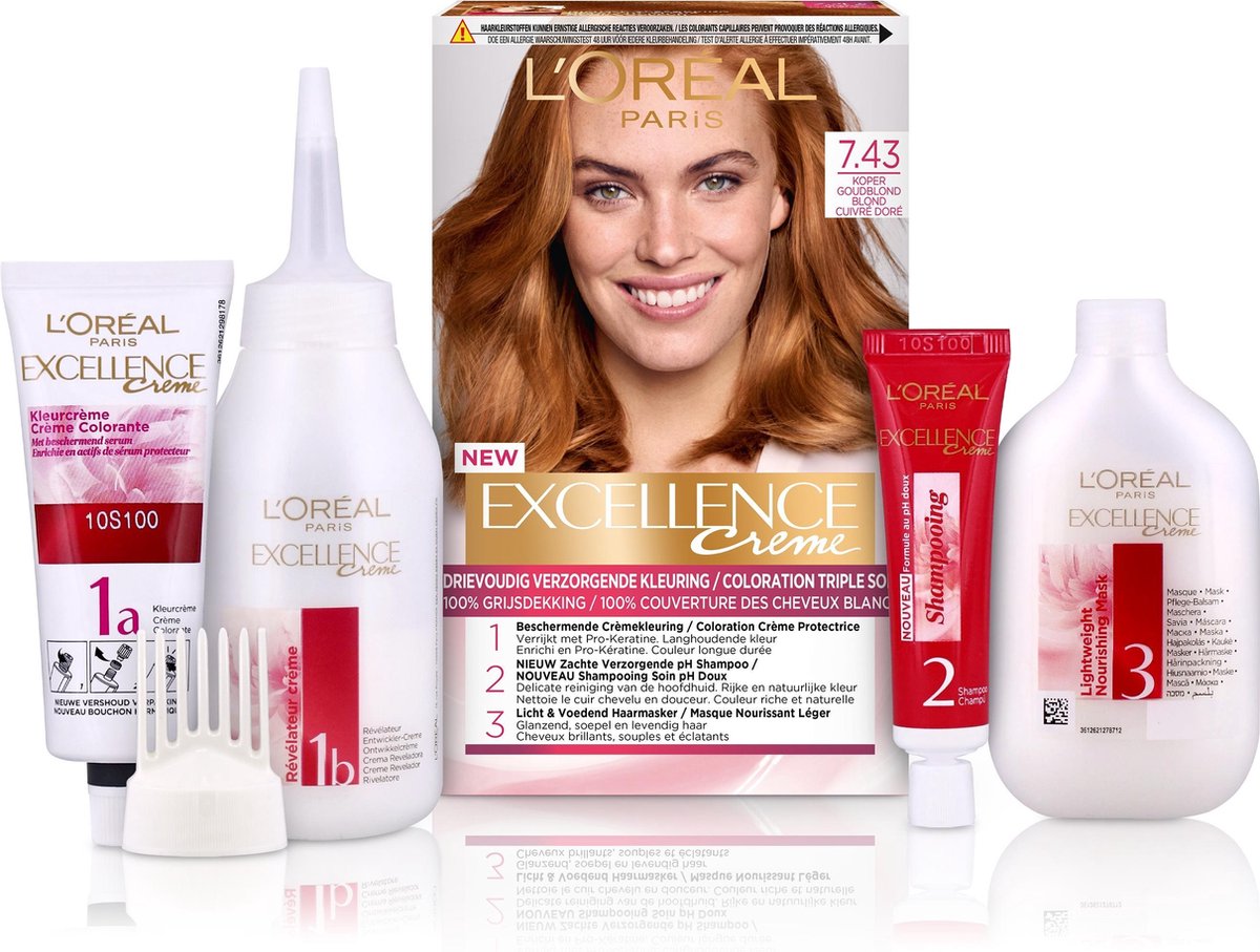 L'Oreal Paris L'Oréal Paris Excellence 7.43 Koperblond - Bruin