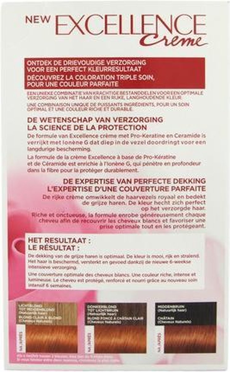 L'Oreal Paris L'Oréal Paris Excellence 7.43 Koperblond - Bruin