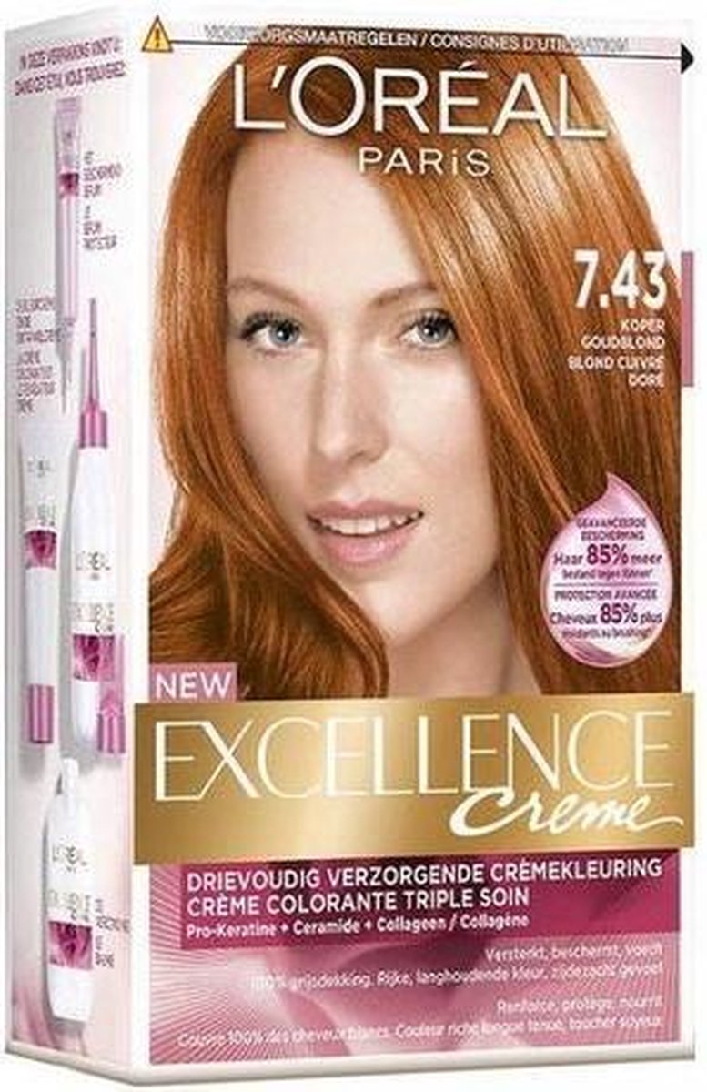L'Oreal Paris L'Oréal Paris Excellence 7.43 Koperblond - Bruin