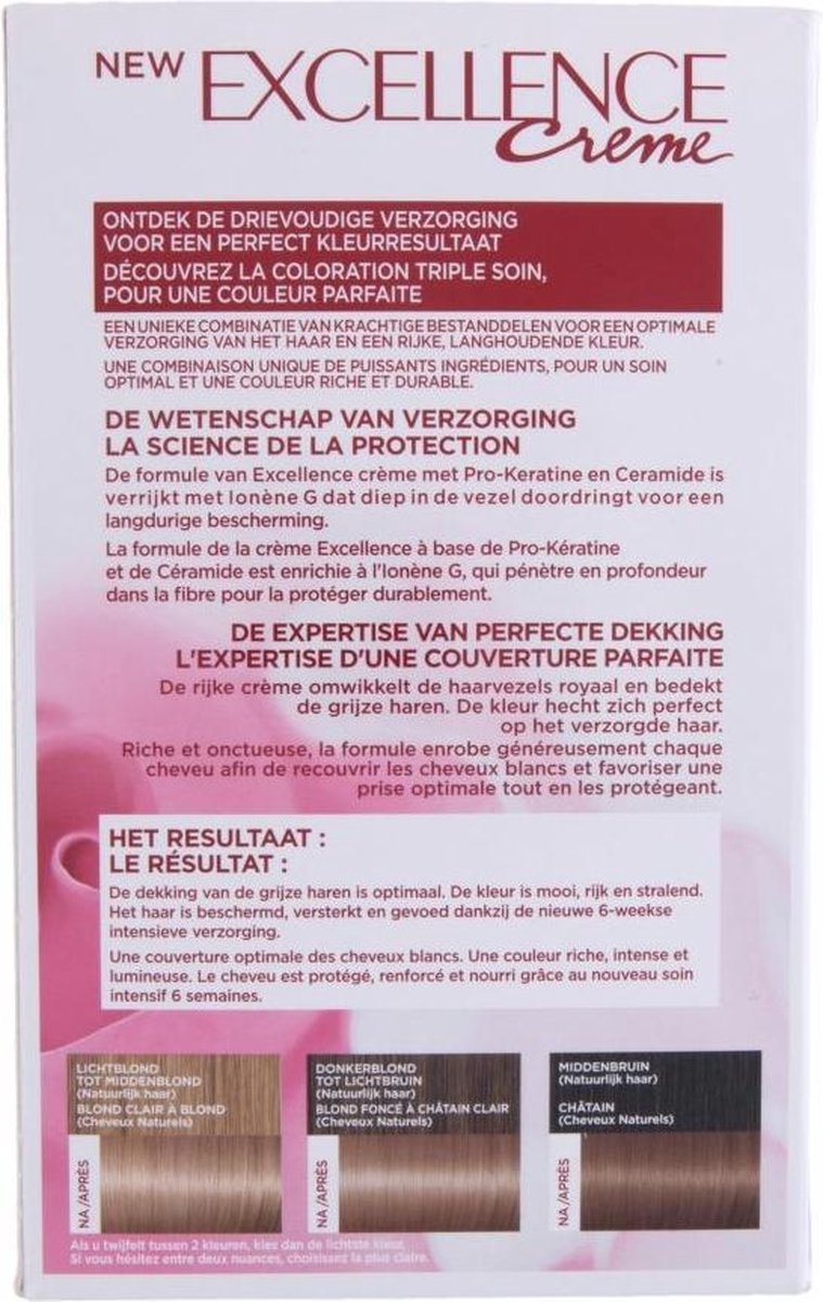 L'Oreal Paris L'Oréal Paris Excellence 8.1 Licht Asblond - Bruin