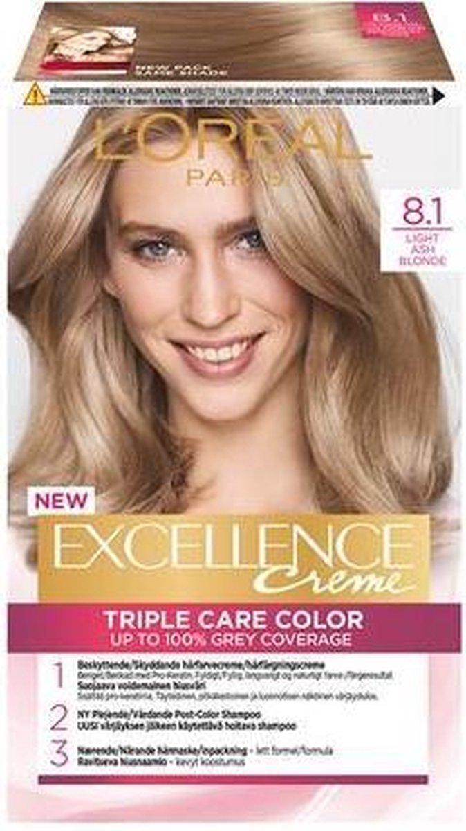 L'Oreal Paris L'Oréal Paris Excellence 8.1 Licht Asblond - Bruin