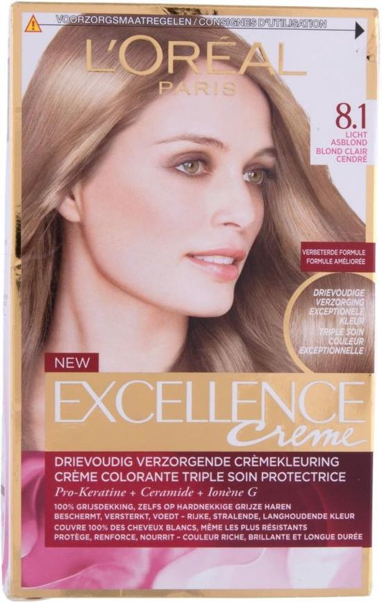 L'Oreal Paris L&apos;Oréal Paris Excellence 8.1 Licht Asblond - Bruin