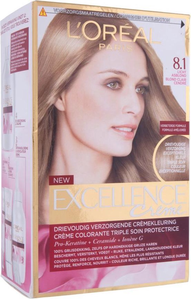 L'Oreal Paris L'Oréal Paris Excellence 8.1 Licht Asblond - Bruin