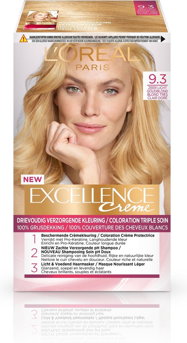 L'Oreal Paris L&apos;Oréal Paris Excellence 9.3 Zeer Lichtblond - Goud