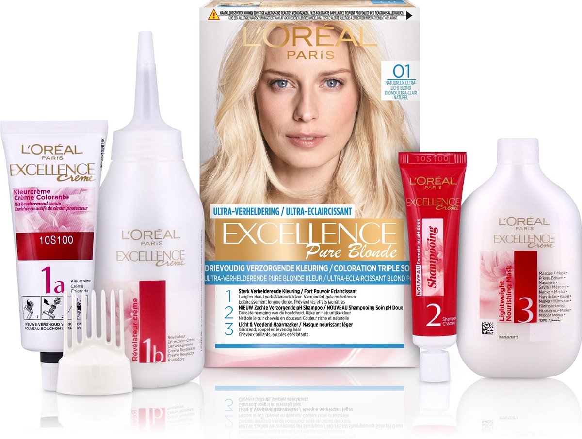 L'Oreal Paris L'Oréal Paris Excellence Pure Blonde 01 Natuurlijk Ultra Lichtblond