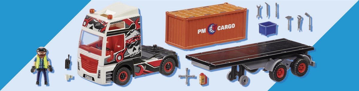Playmobil 70771 Truck Met Aanhanger - Rood