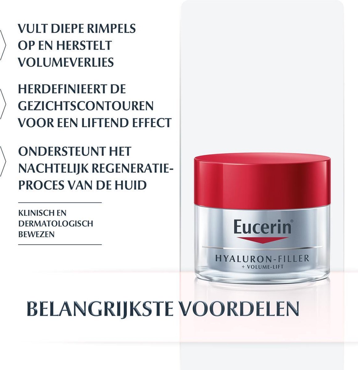 Eucerin Hyaluron-Filler + Volume-Lift Nachtcrème - 50ml