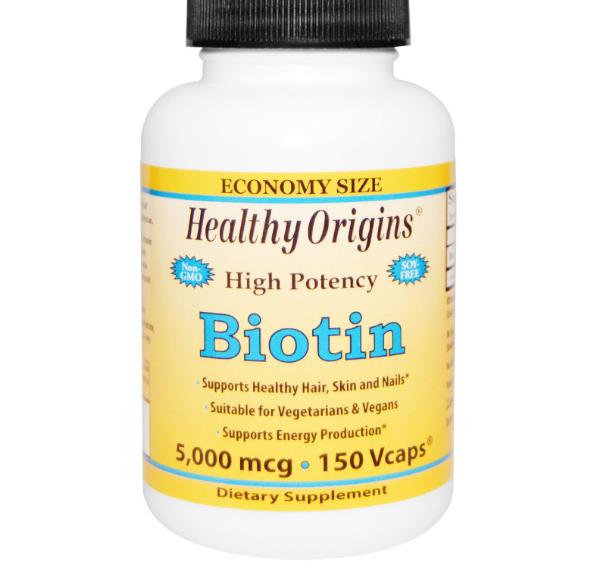 Healthy Origins Biotine, Hoge Dosering, 5000 mcg (150 vegetarische capsules) -