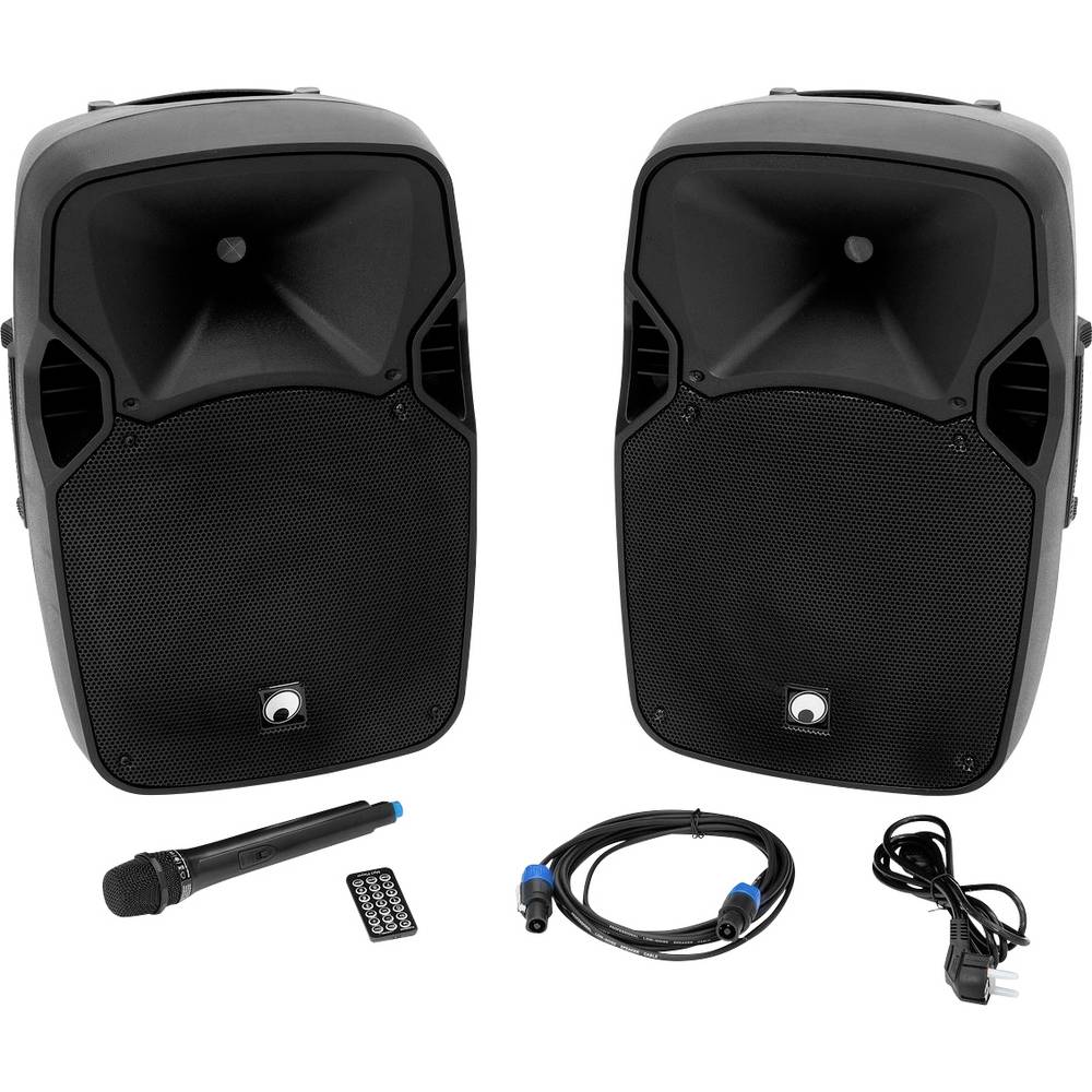 Omnitronic XFM-212AP actieve tweeweg speakerset