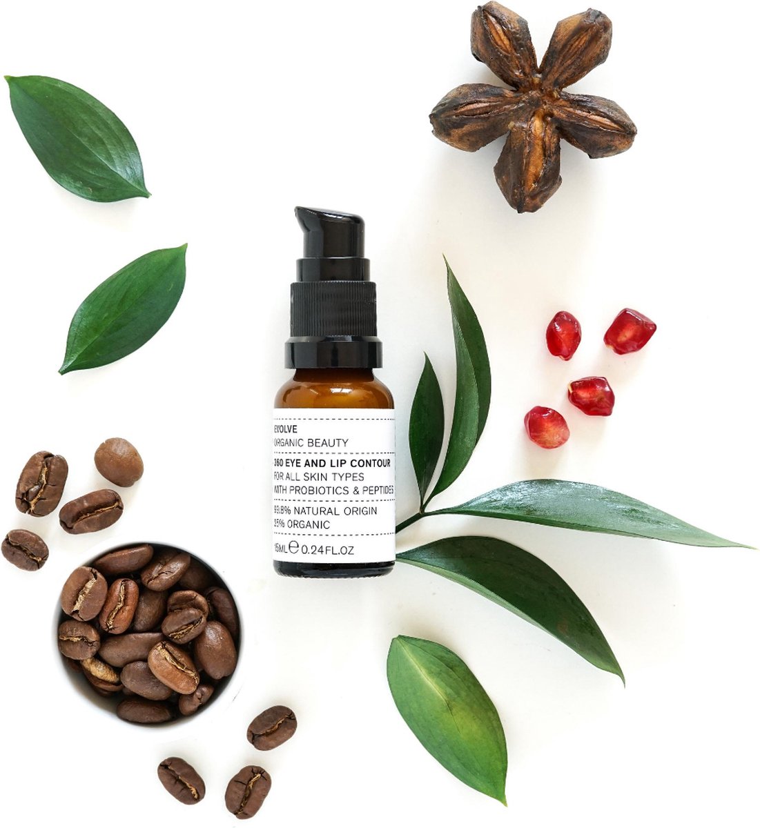 Evolve Beauty Evolve Organic Beauty 360 Oog- en Lipcontour Serum 15ml