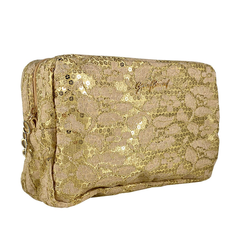 Douglas Make-up boxje kant beige Make-up Tasje