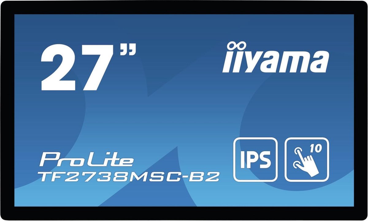 iiyama ProLite TF2738MSC-B2 touch screen-monitor 68,6 cm (27 ) 1920 x 1080 Pixels Multi-touch Multi-