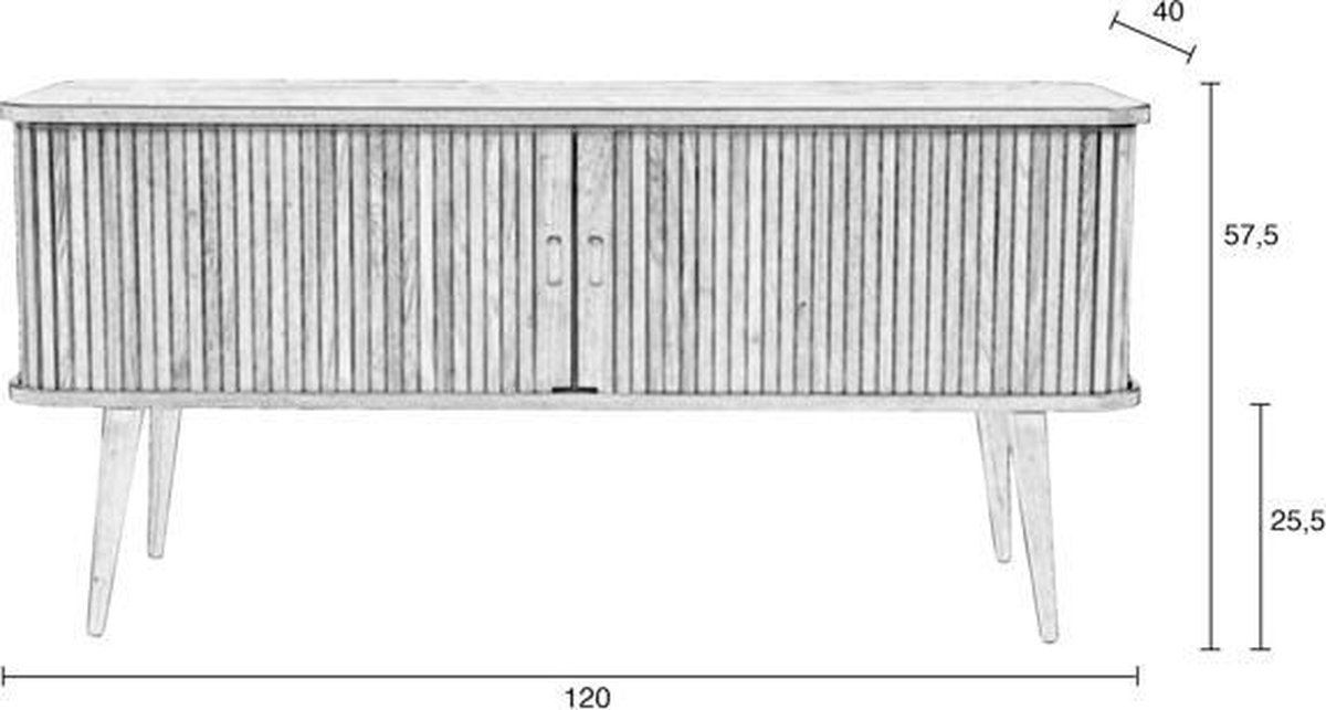 Zuiver Barbier Dressoir - Bruin
