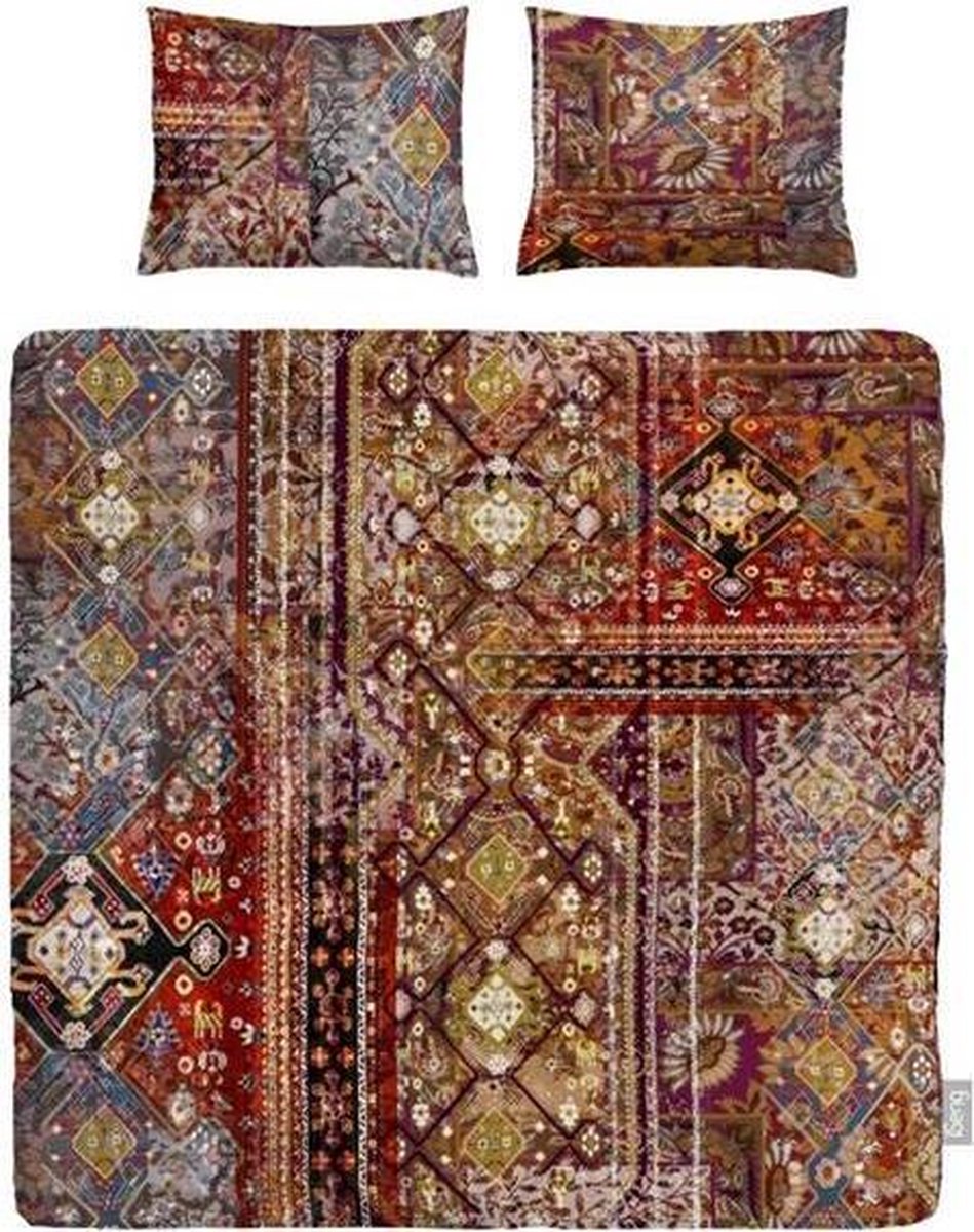 Huismerk Premium Dekbedovertrek Persia - 140 x 220 cm - Bruin