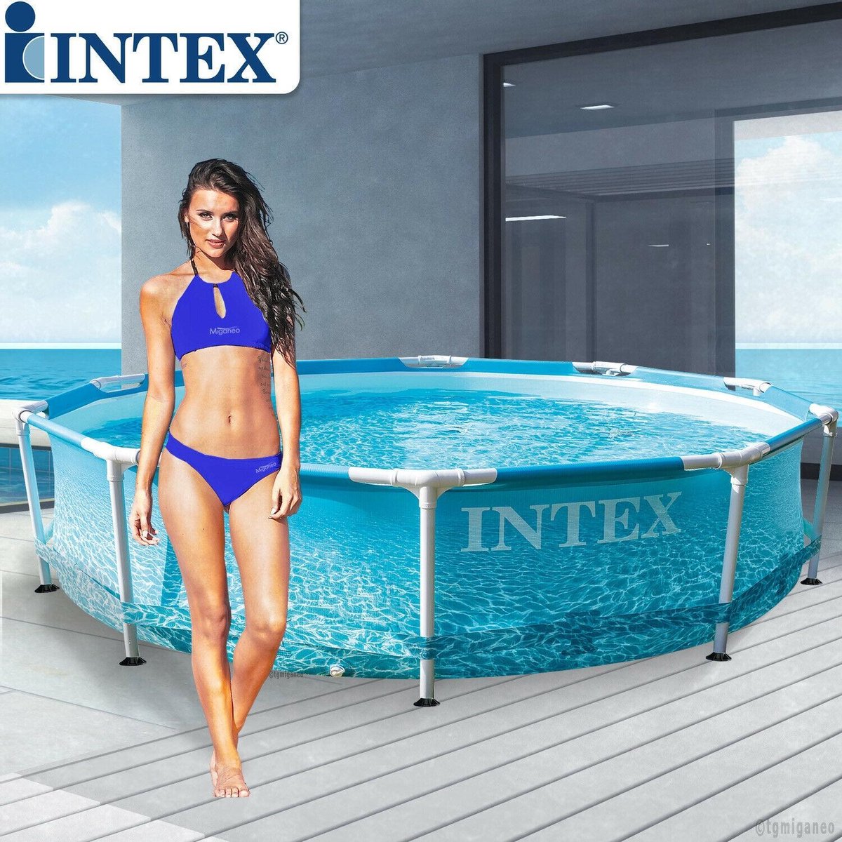 Intex Premium Zwembad - 305 x 76 cm - Blauw