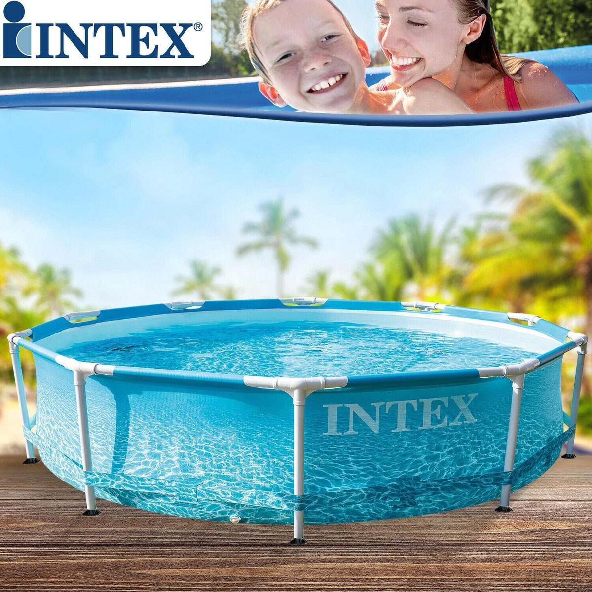 Intex Premium Zwembad - 305 x 76 cm - Blauw