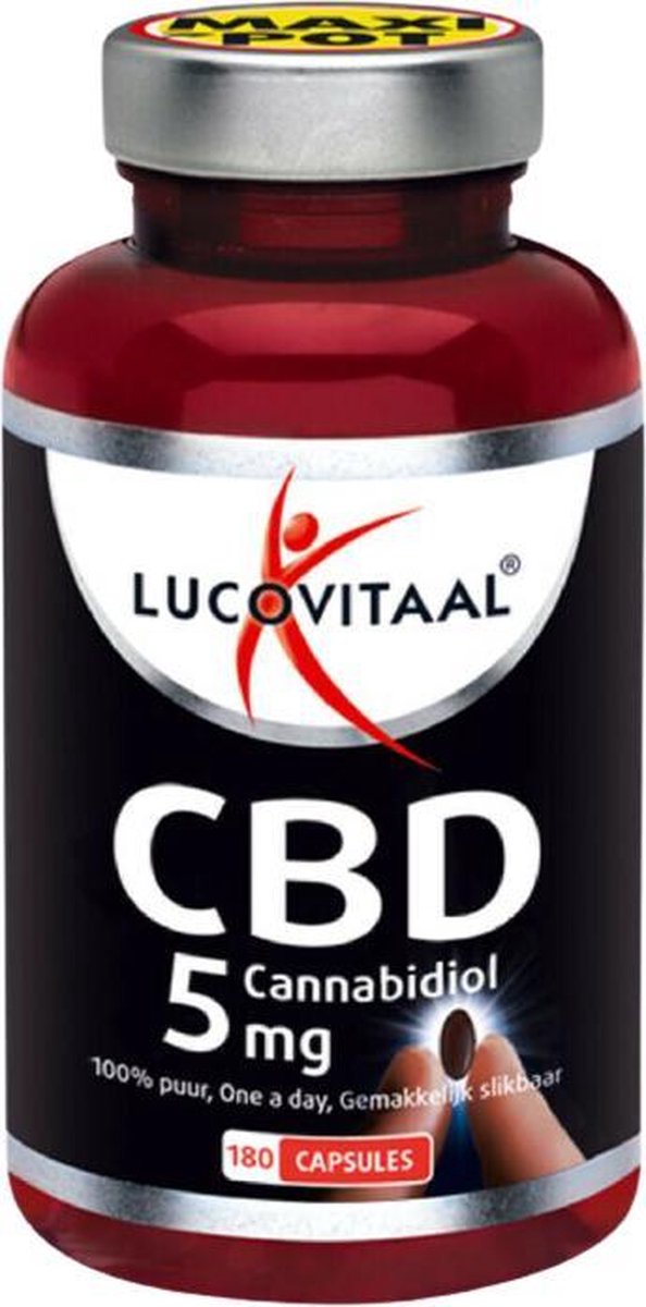 Lucovitaal CBD capsules 10 mg 100% PUUR - 5 mg Capsules
