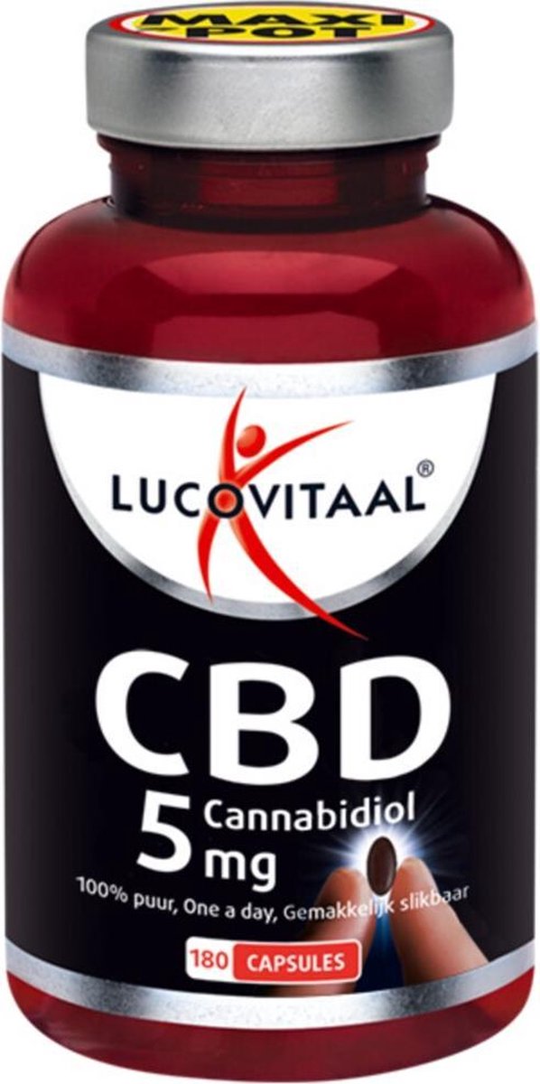 Lucovitaal CBD capsules 10 mg 100% PUUR - 5 mg Capsules