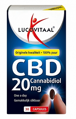 Lucovitaal CBD Capsules 100% PUUR - 20 mg 30 Capsules