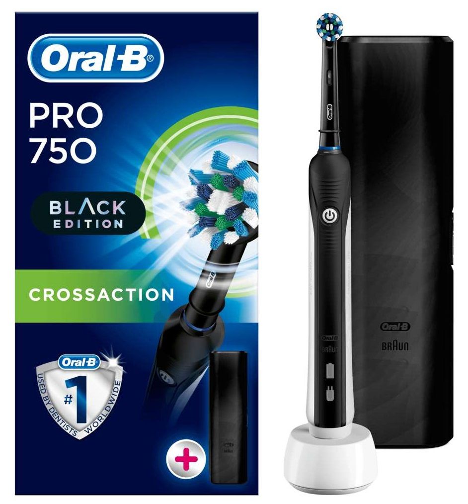 Oral B Oral-B Pro 750 Elektrische Tandenborstels - Cross Action Black + 1 Borstel - Negro