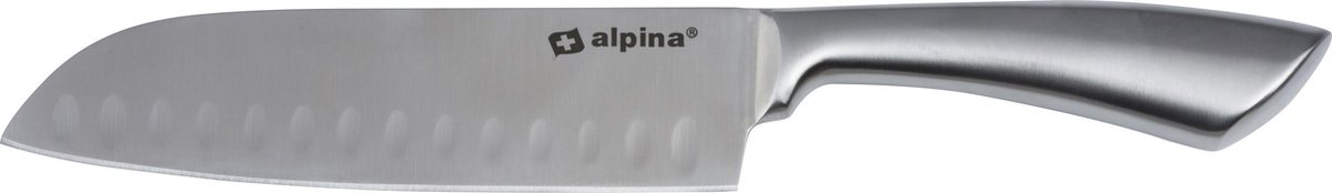 Huismerk Premium Santokumes 31,5 cm - RVS - Silver