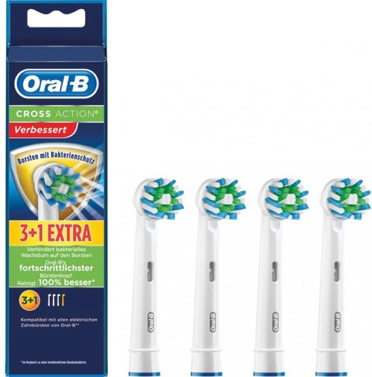 Oral B Oral-B Opzetborstels - Cross Action 4 stuks