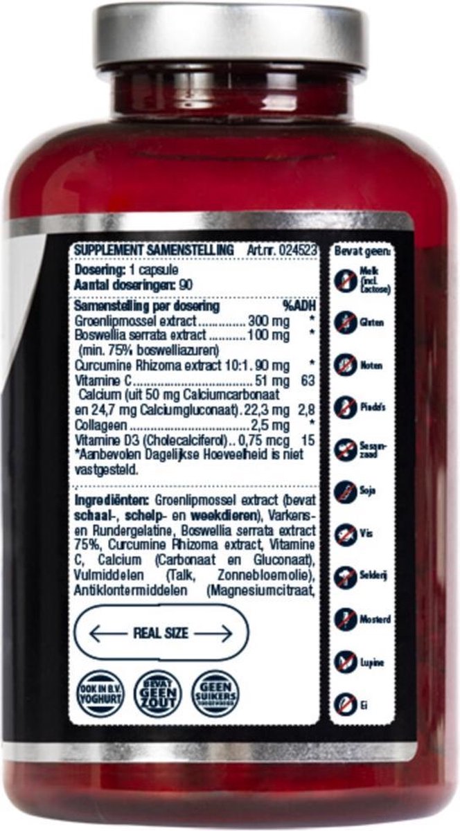 Lucovitaal Complexlipmossel Supplementen - 90 Capsules - Groen