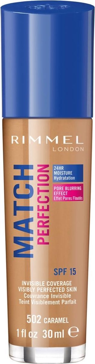 Rimmel Foundation Match Perfection 30 ml - Caramel 502