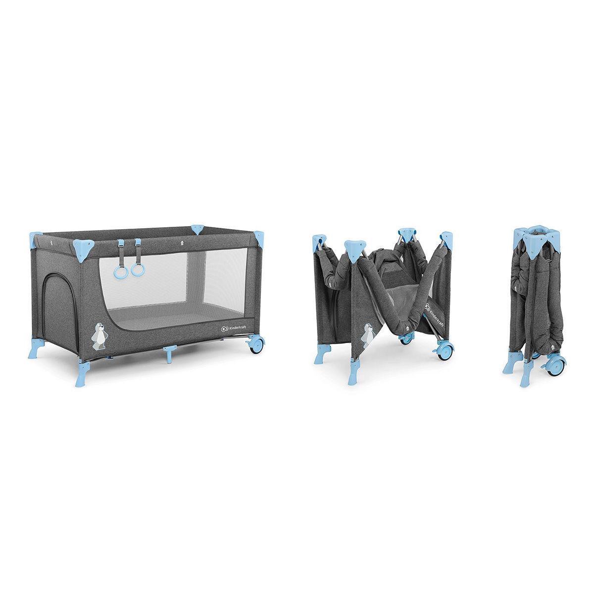 Kinderkraft Reiswieg / Campingbed - Joy met Accessoires - Blauw