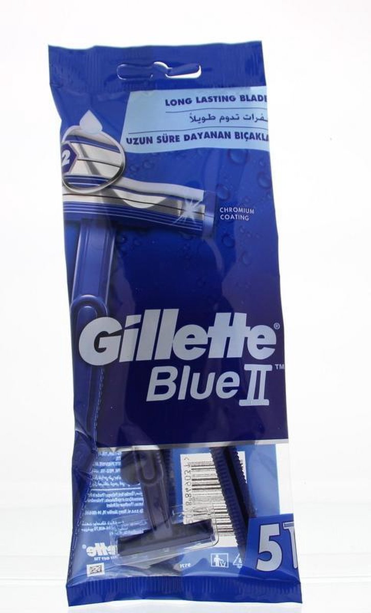 Gillette Blue II Wegwerp Scheermesjes - 5 stuks