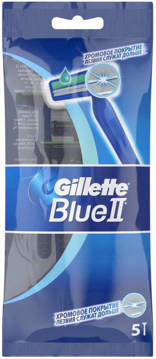 Gillette Blue II Wegwerp Scheermesjes - 5 stuks