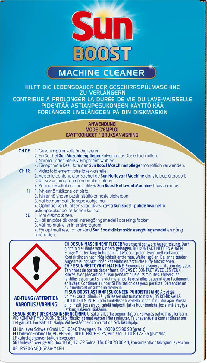 Sun Vaatwasmachinereiniger - 3x 40 gr.