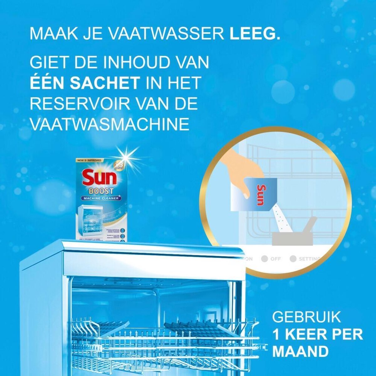 Sun Vaatwasmachinereiniger - 3x 40 gr.