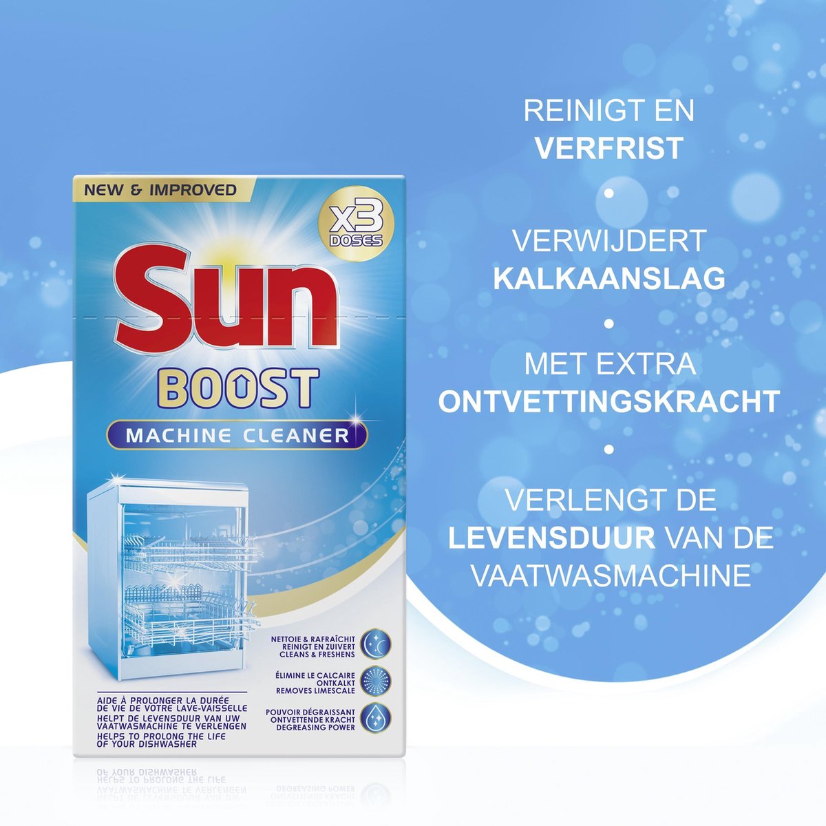 Sun Vaatwasmachinereiniger - 3x 40 gr.