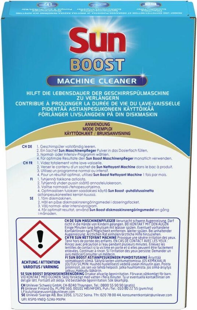 Sun Vaatwasmachinereiniger - 3x 40 gr.