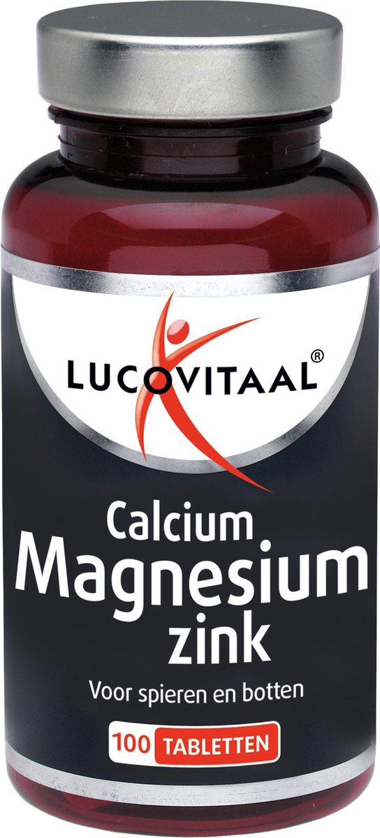 Lucovitaal Supplementen - Calcium Magnesium Zink - 100 tabletten