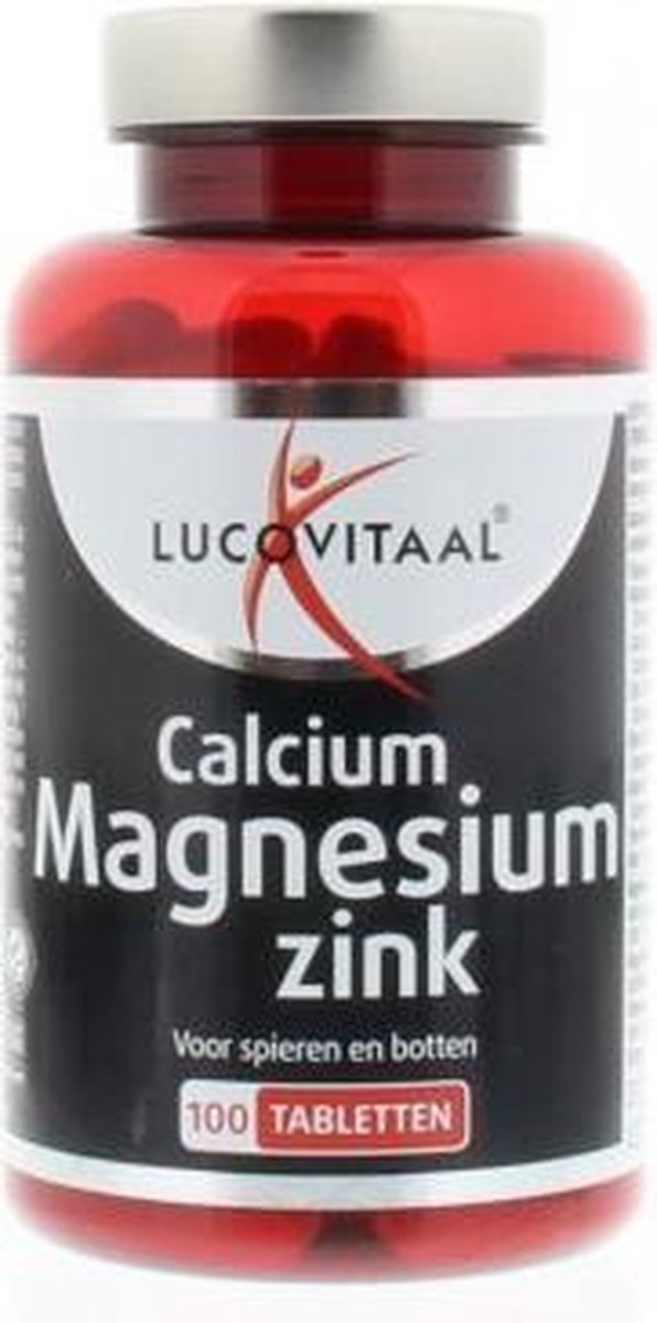 Lucovitaal Supplementen - Calcium Magnesium Zink - 100 tabletten