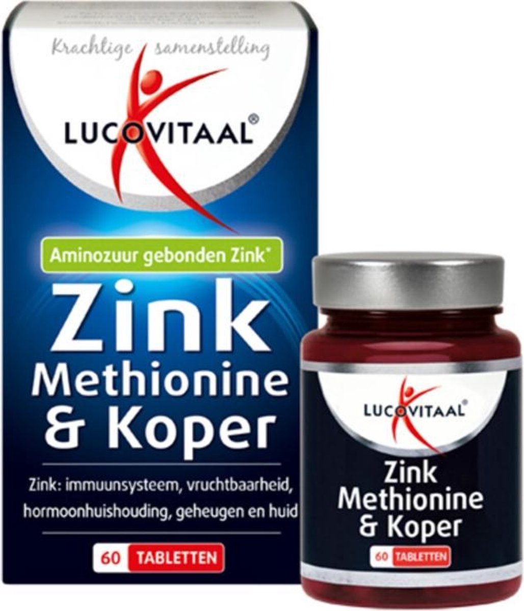 Lucovitaal Supplementen - Zink Methionine & Koper - 60 tabletten