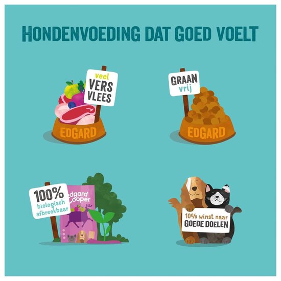 Edgard&Cooper Delicious Venison Adult Hert&Eend&Appel - Hondenvoer - 12 kg Graanvrij