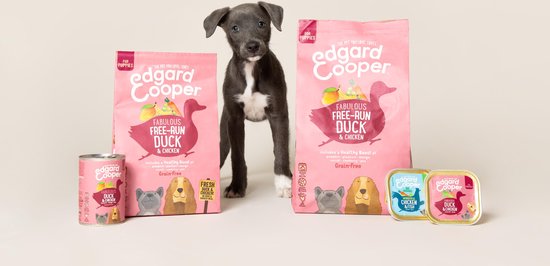 Edgard&Cooper Free-Run Duck Puppy Eend&Kip&Banaan - Hondenvoer - 12 kg Graanvrij