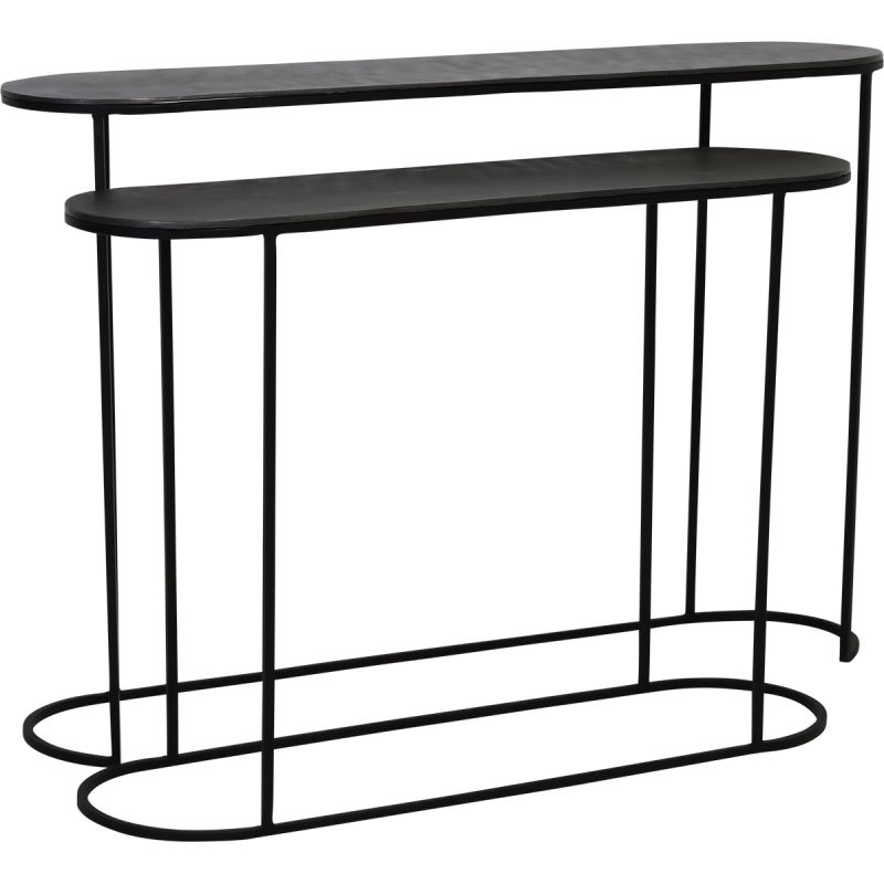 Trendhopper Bijzettafel Batir set van 2 groot antraciet